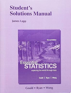 student solutions manual for essential statistics 1st edition james lapp ,colleen ryan ,rebecca wong