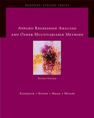 bundle applied regression analysis and multivariable methods 4th + spss integrated student version 16 0 1st