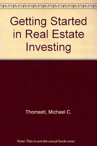 getting started in real estate investing 1st edition michael c thomsett ,jean freestone thomsett 0471311944,