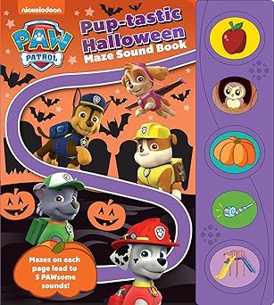 paw patrol puptastic halloween maze sound book pi kids 1st edition editors of phoenix international
