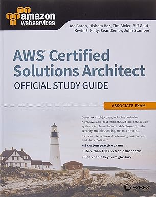 aws solutions architect associate sg 1st edition joe baron 1119138558, 978-1119138556