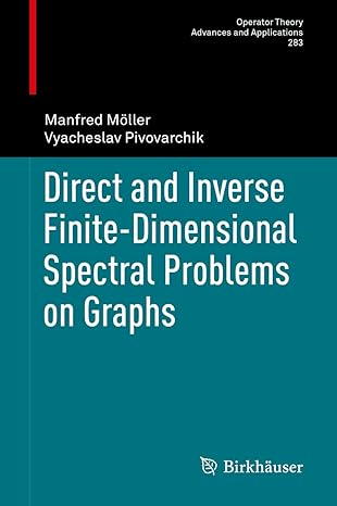 direct and inverse finite dimensional spectral problems on graphs 1st edition manfred ma ller ,vyacheslav