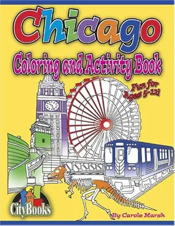 chicago coloring and activity bk 1st edition carole marsh 0635022273, 978-0635022271