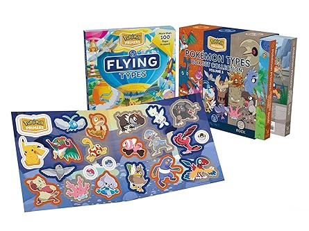 pokamon primers type box set collection volume 3 fighting flying rock 1st edition pikachu press 1604382562,