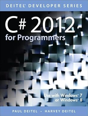 c# 2012 for programmers 1st edition paul deitel ,harvey deitel 0133440575, 978-0133440577