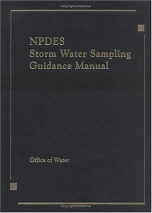 npdes storm water sampling guidance document 1st edition us epa 0873719611, 978-0873719612