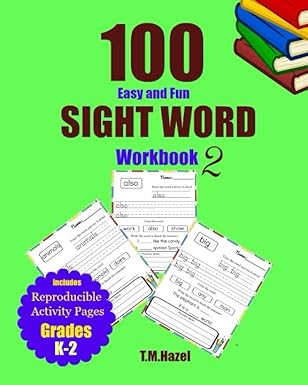 100 easy and fun sight word workbook 2 includes reproducible activity pages for grades k 2 confident way of