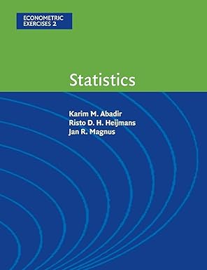 statistics 1st edition karim m abadir ,risto d h heijmans ,jan r magnus 0521537452, 978-0521537452