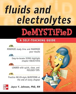 fluids and electrolytes demystified 1st edition joyce johnson 0071496246, 978-0071496247