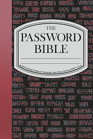 the password bible a handwritten themed journal 1st edition journals by design 1940740207, 978-1940740201