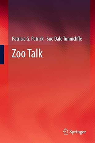 zoo talk 1st edition patricia g patrick ,sue dale tunnicliffe 9400748620, 978-9400748620