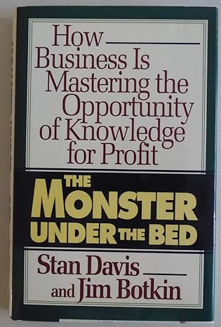 the monster under the bed how business is mastering the opportunity of knowledge for profit 1st edition