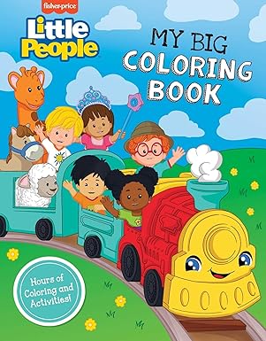 fisher price little people my big coloring book 1st edition mattel ,juan calle 1499813392, 978-1499813395
