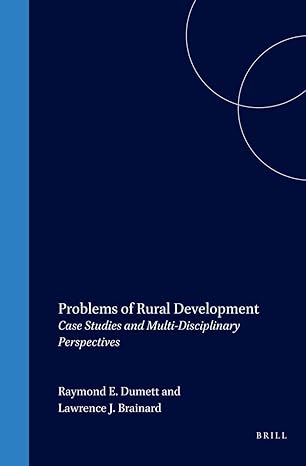 international studies in sociology and social anthropology problems of rural development case studies and