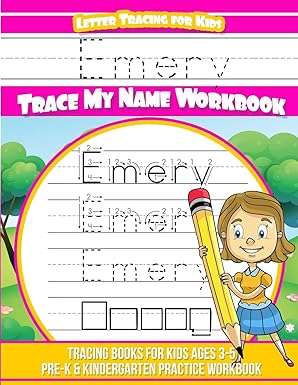 emery letter tracing for kids trace my name workbook tracing books for kids ages 3 5 pre k and kindergarten