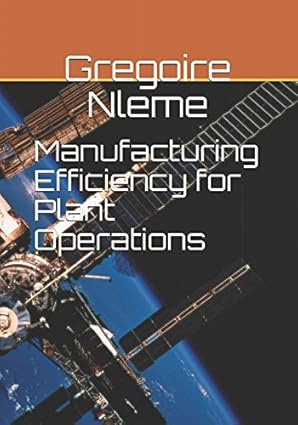 manufacturing efficiency for plant operations 1st edition gregoire magloire nleme 1976791030, 978-1976791031