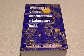 widmanns clinical interpretation of laboratory tests 1st edition ronald a sacher ,m d mcpherson, richard a
