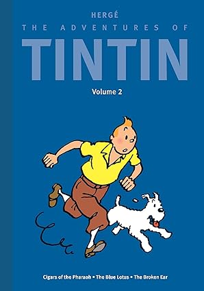 the adventures of tintin volume 2 cigars of the pharaoh / the blue lotus / the broken ear 1st edition herga c