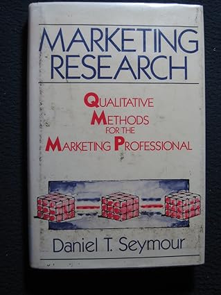 marketing research qualitative methods for the marketing professional 1st edition daniel t seymour