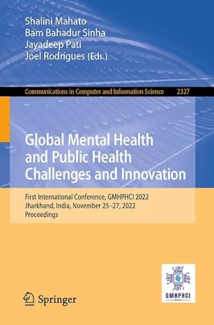 global mental health and public health challenges and innovation first international conference gmhphci 2022