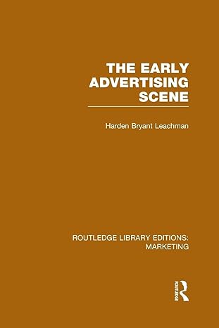the early advertising scene 1st edition harden b leachman 1138989096, 978-1138989092