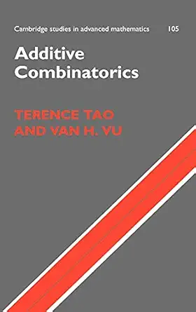 additive combinatorics 1st edition terence tao ,van h vu 0521853869, 978-0521853866