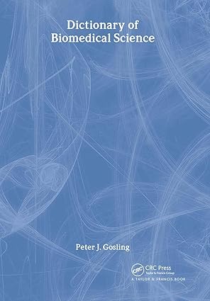 dictionary of biomedical science 1st edition peter j gosling 0415237238, 978-0415237239