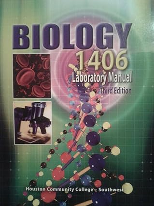 biology 1406 laboratory manual houston community college southwest 1st edition houston community college