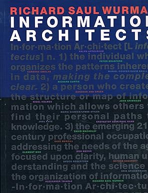 information architects 1st edition richard saul wurman 1888001380, 978-1888001389