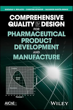 comprehensive quality by design for pharmaceutical product development and manufacture 1st edition gintaras v