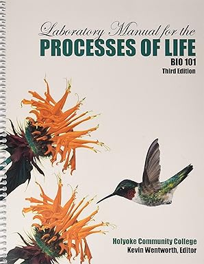laboratory manual for the processes of life bio 101 1st edition biology dept holyoke community college