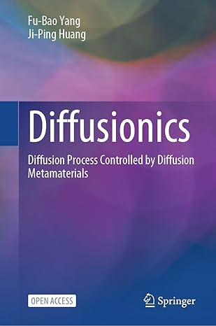 diffusionics diffusion process controlled by diffusion metamaterials 1st edition fu bao yang ,ji ping huang