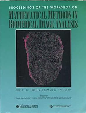 1996 workshop on mathematical analysis of biomedical methods e analysis june 21 22 1996 san francisco