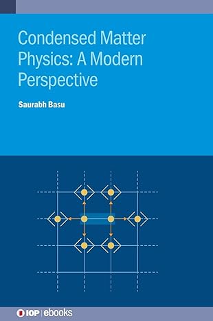 condensed matter physics a modern perspective 1st edition saurabh basu 0750330295, 978-0750330299