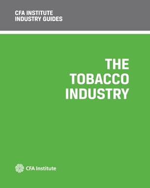 cfa institute industry guides the tobacco industry 1st edition ade roberts 0938367889, 978-0938367888