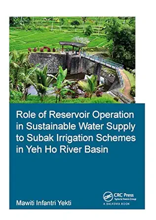 role of reservoir operation in sustainable water supply to subak irrigation schemes in yeh ho river basin