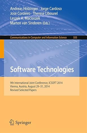 software technologies 9th international joint conference icsoft 2014 vienna austria august 29 31 2014 revised