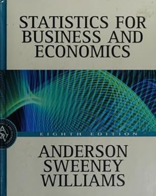 statistics for business and economics 1st edition david ray anderson 0324066724, 978-0324066722