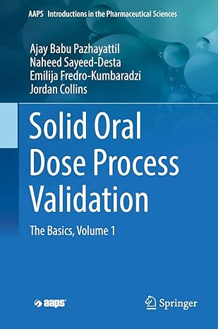 solid oral dose process validation 1st edition pazhayattil 3030024717, 978-3030024710
