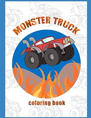 monster truck coloring book 1st edition emma m johnson 1795796715, 978-1795796712