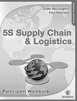 5s supply chain and logistics participant workbook 1st edition collin mcloughlin ,paul myerson 0815366353,