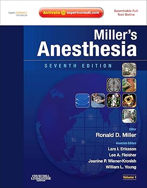 millers anesthesia expert consult   enhanced online features and print 2 volume set 1st edition ronald d