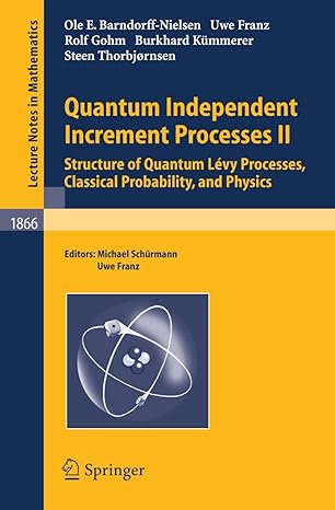 quantum independent increment processes ii structure of quantum lavy processes classical probability and
