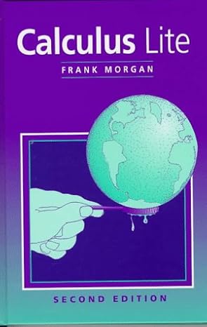 calculus lite 1st edition frank morgan 1568810709, 978-1568810706