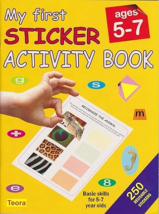 my first sticker activity book basic skills for 5 7 year olds 1st edition teora usa 1594961654, 978-1594961656