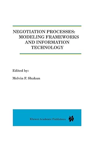 negotiation processes modeling frameworks and information technology 1st edition melvin shakun 9401073139,