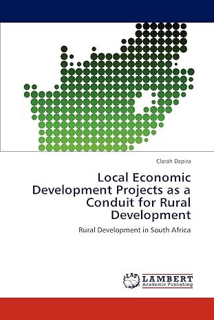 local economic development projects as a conduit for rural development rural development in south africa 1st