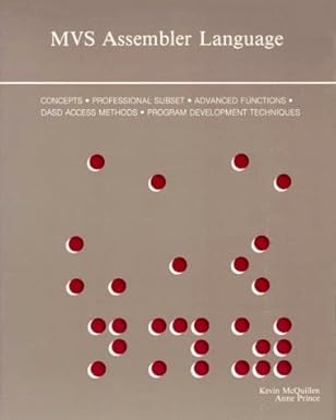 mvs assembler language 1st edition kevin mcquillen ,anne prince 0911625348, 978-0911625349