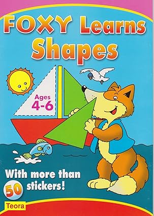 preschool sticker activity book foxy learns shapes 1st edition teora usa ,roger de klerk 1594961794,