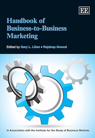 handbook of business to business marketing 1st edition gary l lilien ,rajdeep grewal 1781005362,